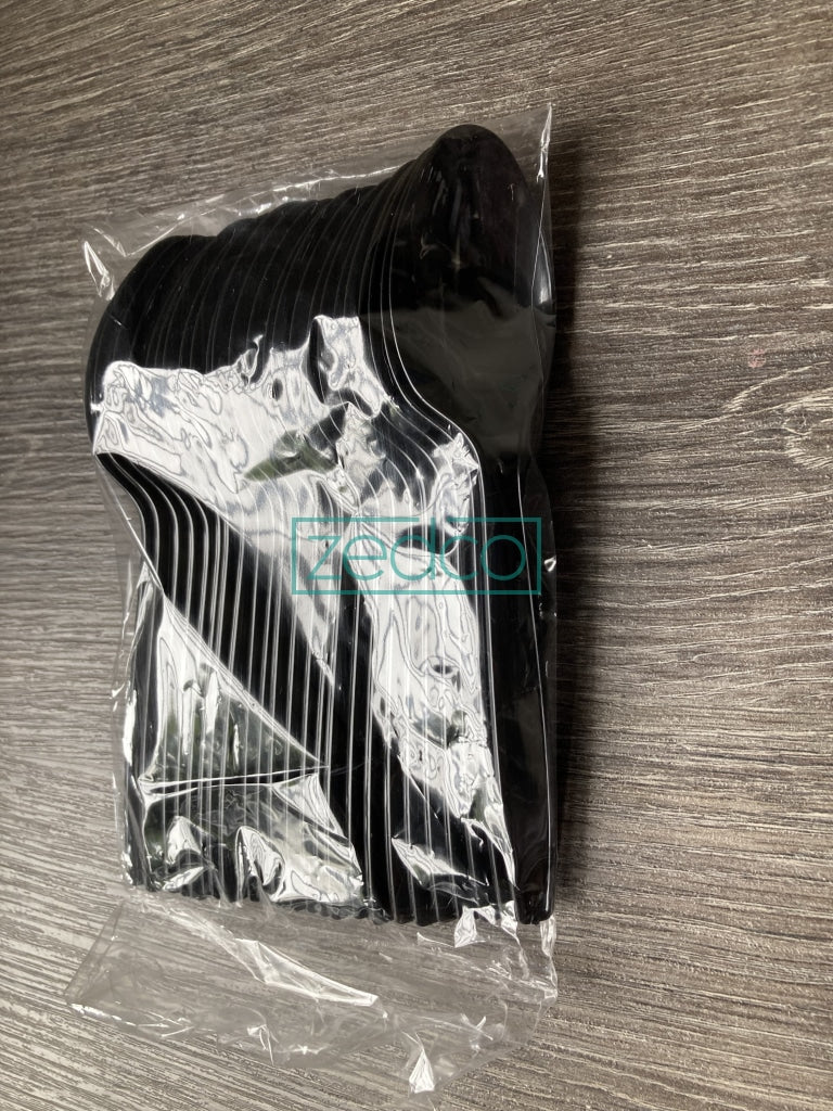 Plastic Spoon - Medium White Or Black (25 Pcs) Spoons