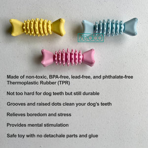 Dental Cleaning Dog Chew Toy - Bone Design