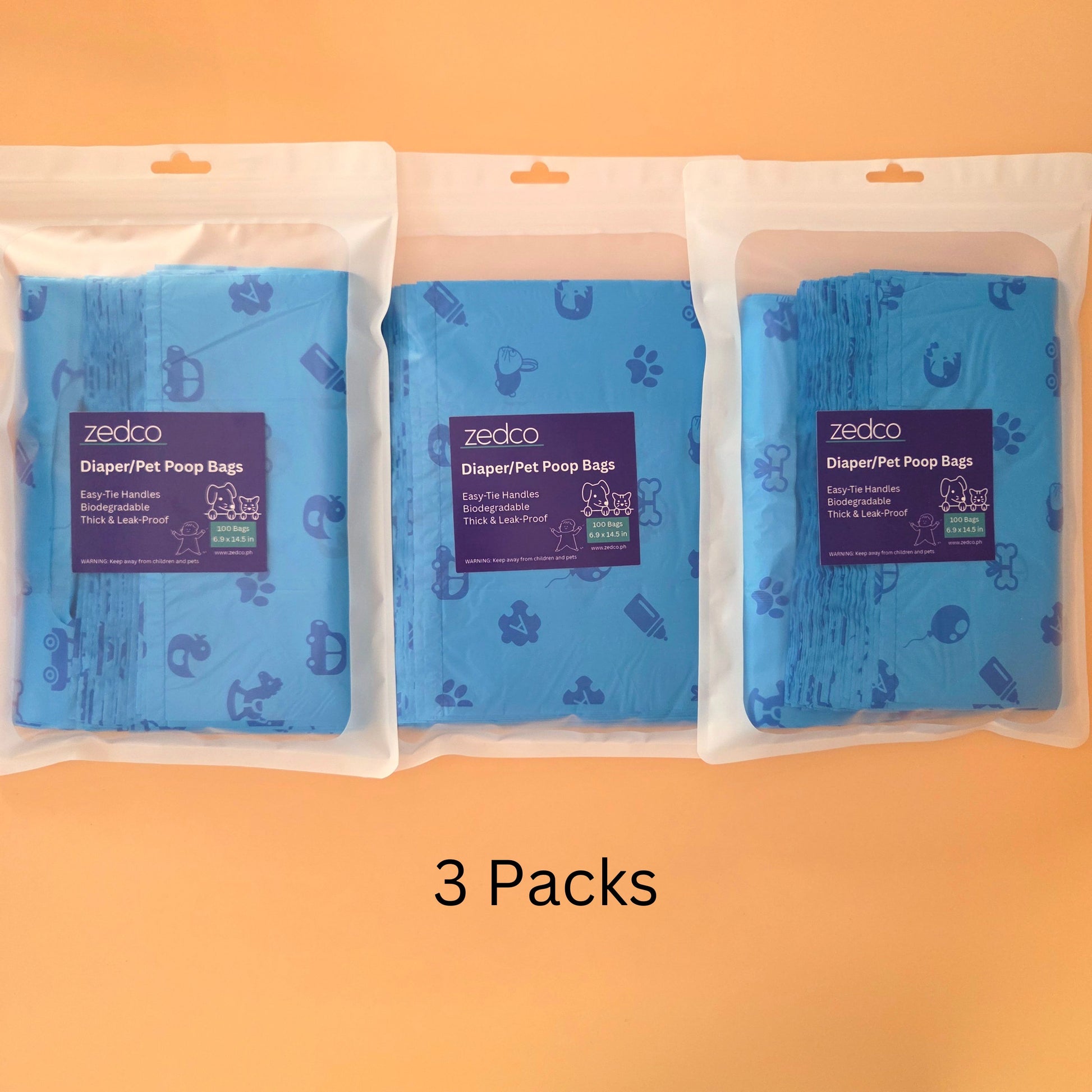 Biodegradable Disposable Diaper/Pet Poop Bags
