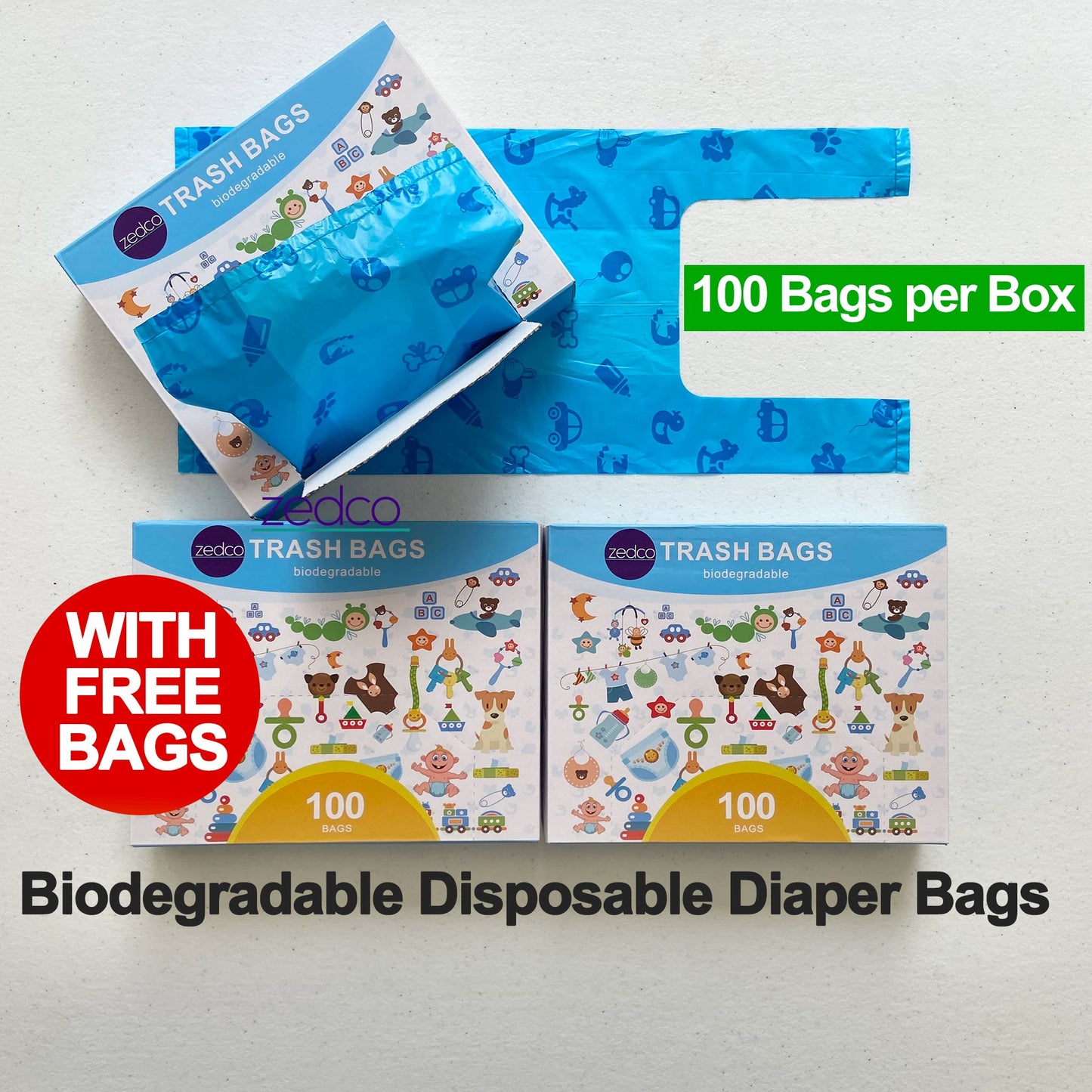 Disposable Diaper Bags/Nappy Bags Biodegradable