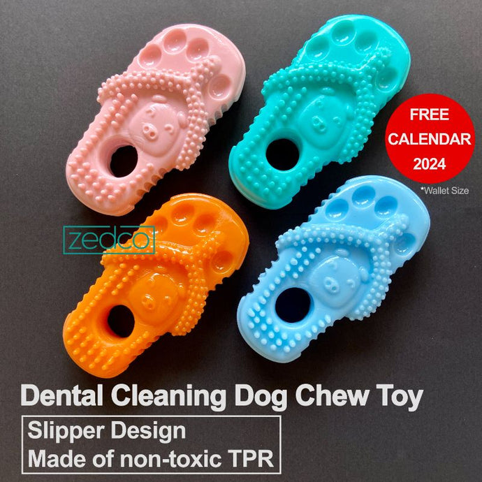 [NEW] Dog Chew Toy - Slipper Design, Dental Cleaning, Thermoplastic Rubber (TPR)