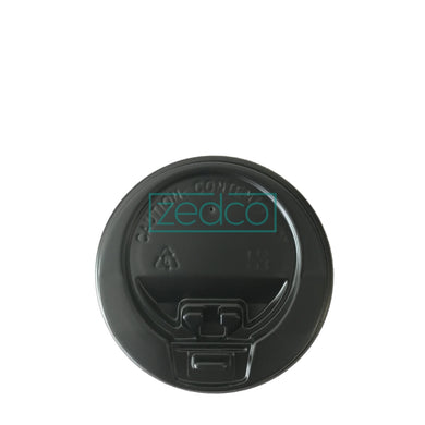 Paper Cup 12 oz (Rippled) Lid - Black