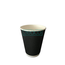 Paper Cup 8 oz (Rippled) - Black