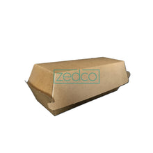 Paper Hotdog Box Brown - Silver