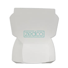Paper Meal Box - Large - White - White (Front 3/4 View)