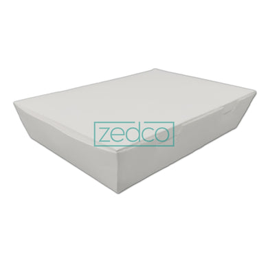 Paper Spaghetti Box - Large - White - White (Front 3/4 View)