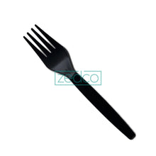 Plastic Fork - Medium - Black