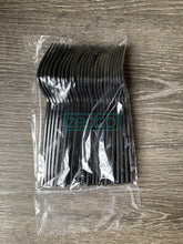 Plastic Fork - Medium White Or Black (25 Pcs) Forks