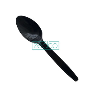 Plastic Spoon - Medium - Black