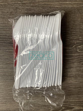 Plastic Spoon - Medium White Or Black (25 Pcs) Spoons
