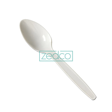 Plastic Spoon - Medium - White