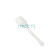 Plastic Sundae Spoon - White