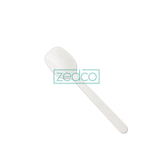 Plastic Sundae Spoon - White